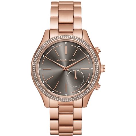 michael kors women's slim runway hybrid smartwatch